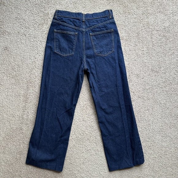 Zara Jeans Women's 8 (28x27) Straight Leg Blue Dark Wash Denim Mid Rise - Picture 3 of 12